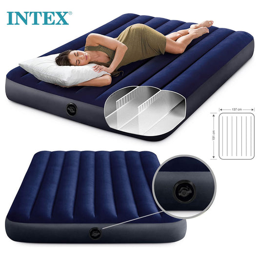 Dura-Beam Matelas Gonflable Technologie Fiber-Tech Intex 64765 – فرشة هوائية حجم كبير لشخصين